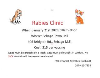 Rabies Clinic Flyer