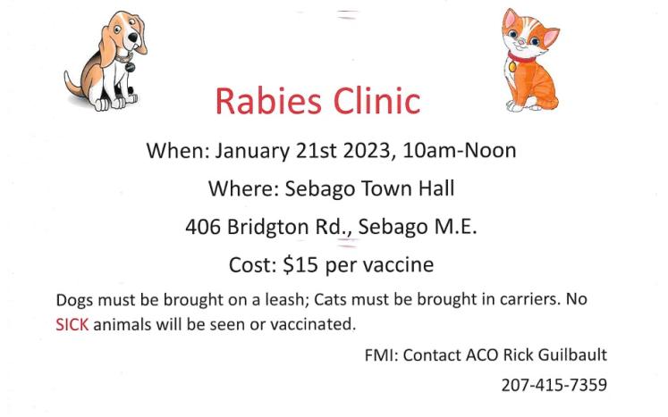 Rabies Clinic Flyer